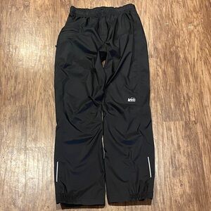 REI Kids Black Waterproof Jogger Rain Pants size XL